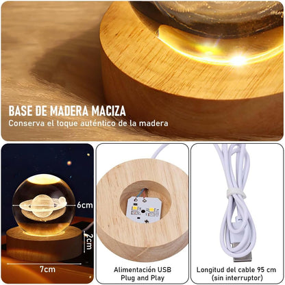 Esfera de Cristal con Luz